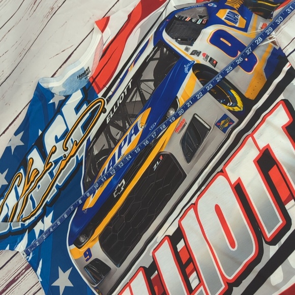 Hendrick Motorsports t-shirt, Elliot Chase 9 NASCAR, all over print, men's 3XL - Picture 7 of 16